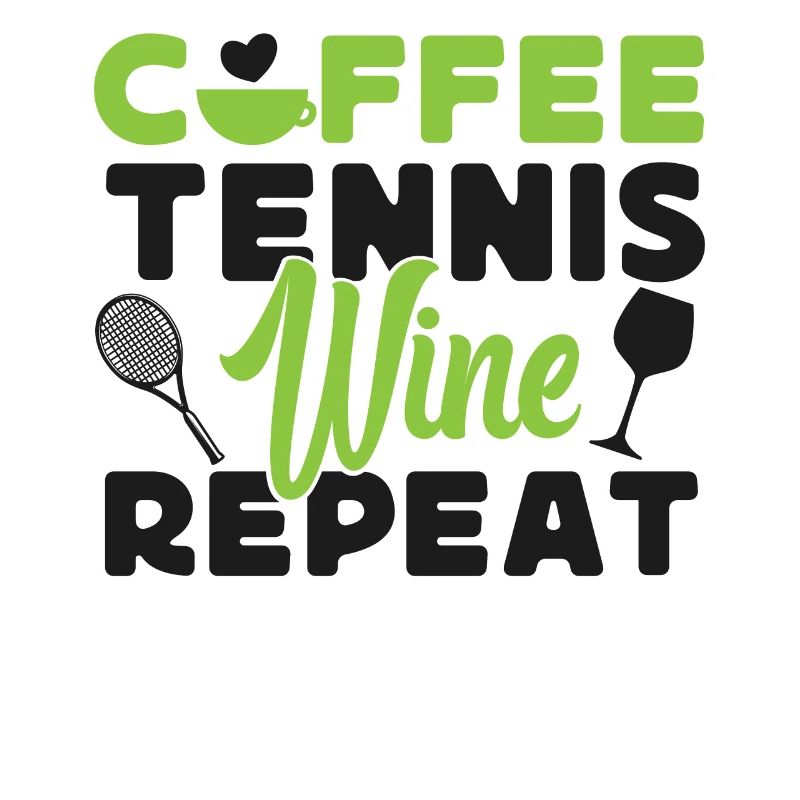 Funny Tennis Player Racket Coffee