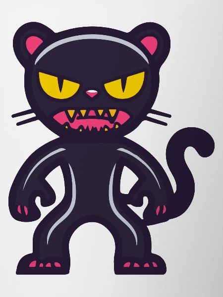 Panther Halloween Comic Funny