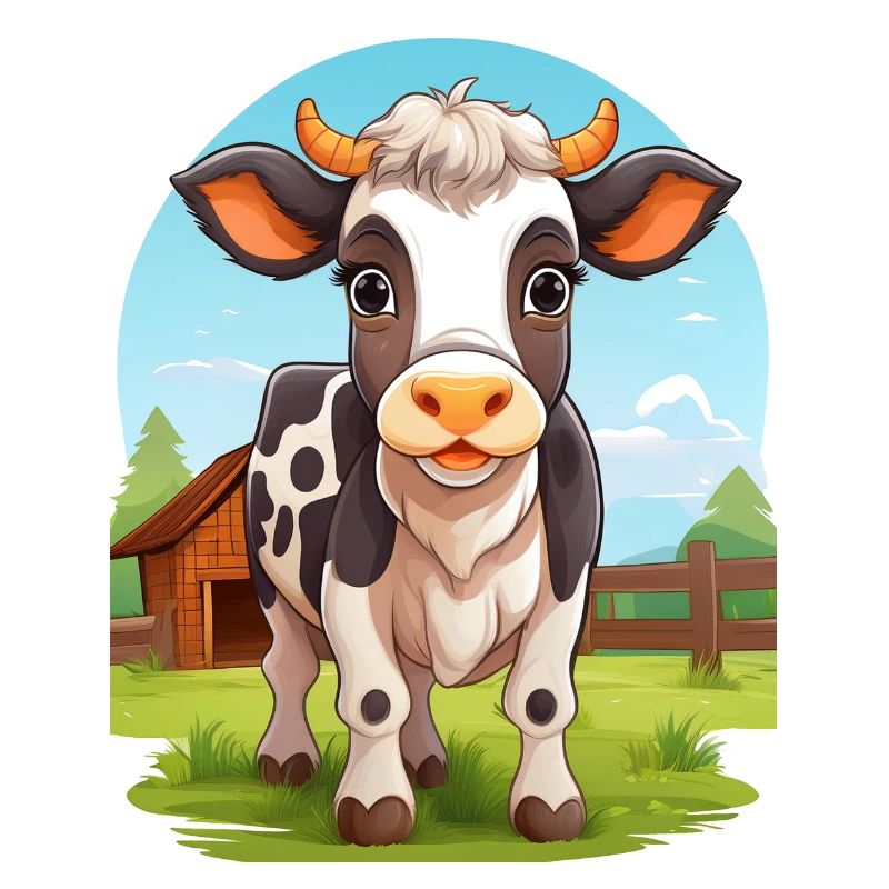 Vache au pâturage