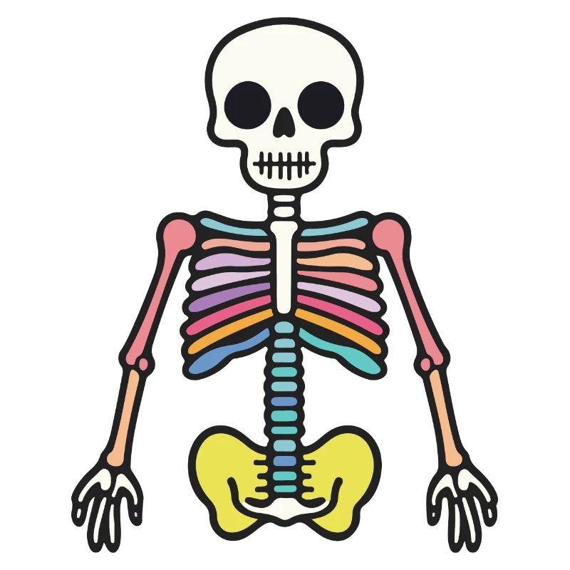 Skelett Halloween Symbol