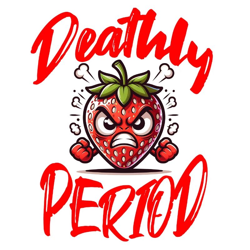 Deathly Periode Menstruation Erdbeerwoche Spaß