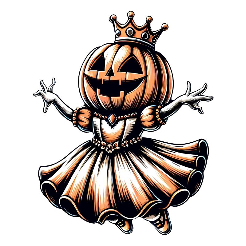 Halloween Pumpkin Princess with Crown