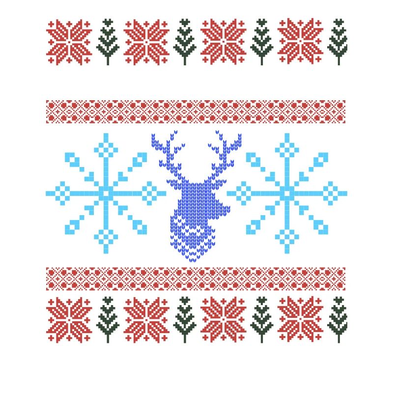 Pixel Christmas Pattern