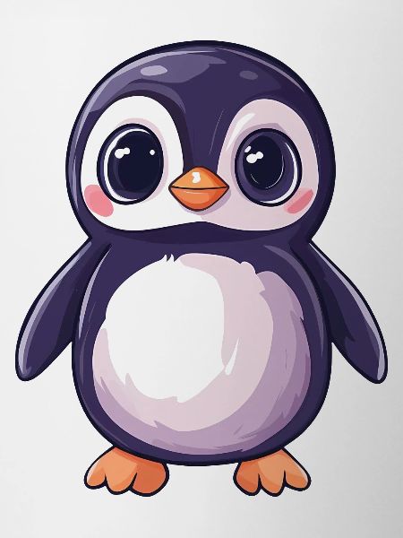 Cute Cartoon Penguin Character