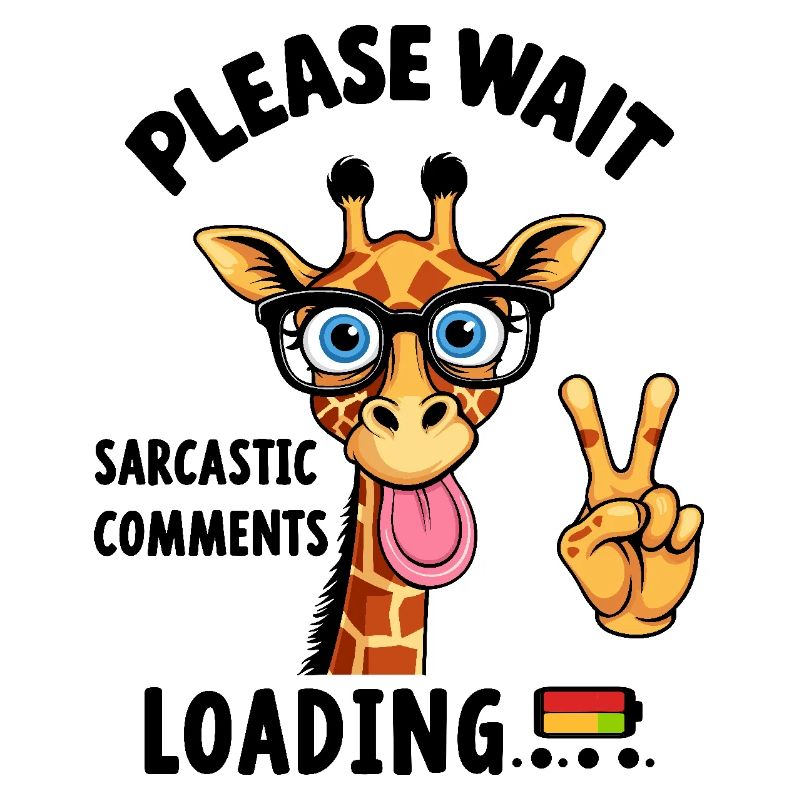 Lustige Giraffe