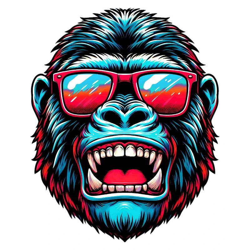 Gorillas with sunglasses