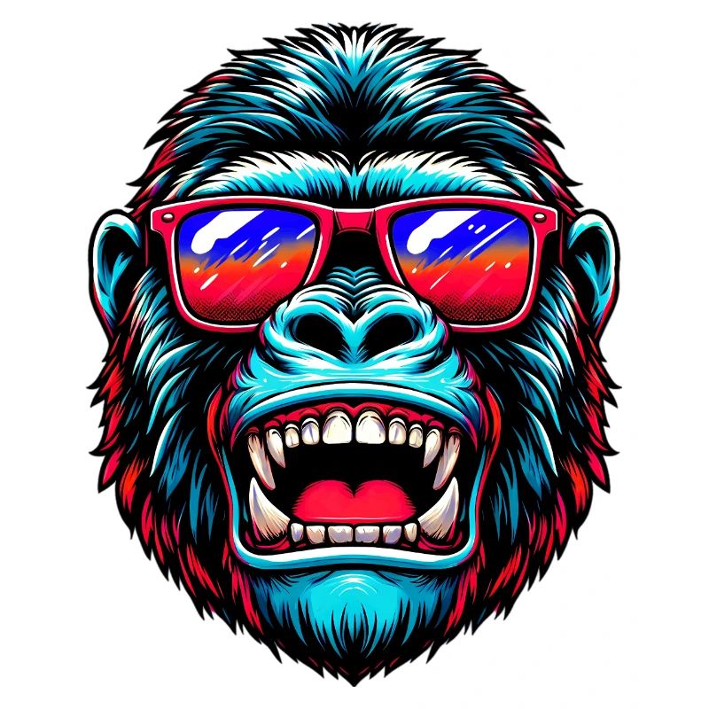 Gorillas with sunglasses