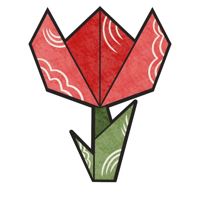 Fleur d’origami - Tulipe
