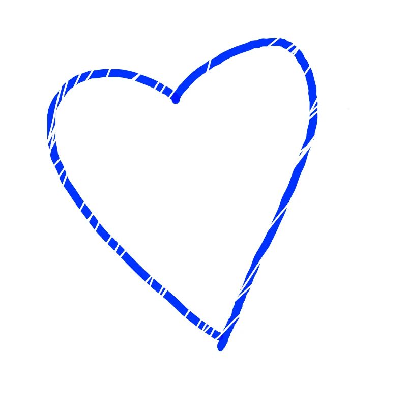 Blaues Herz Geschenkidee Liebe verliebt