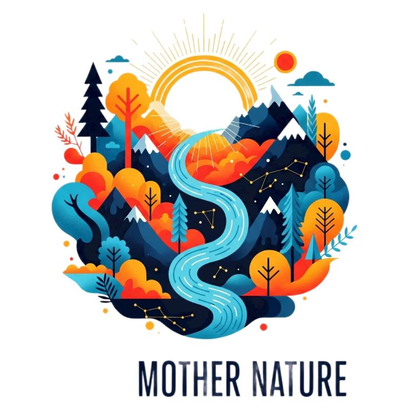 Mutter Natur | Farbenprächtige Landschaft im Flat
