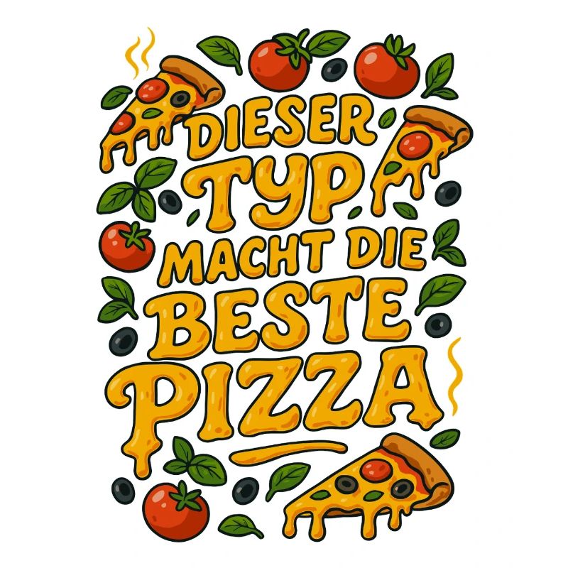 Pizzabäcker Spruch Sprüche Geschenk