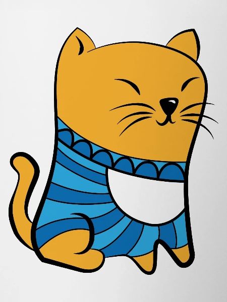 Katze mit Pullover