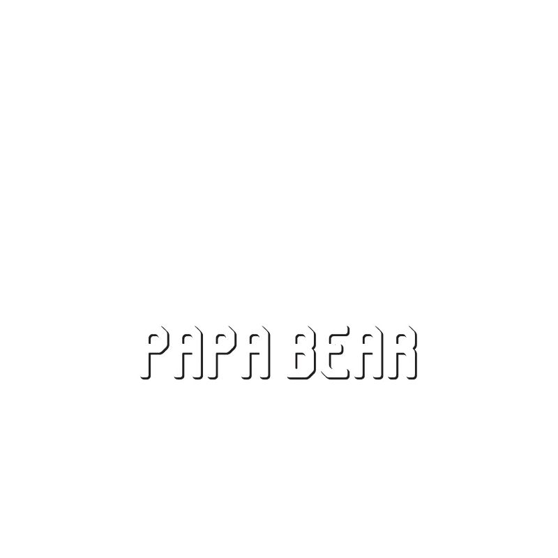 Papa Bear Bär proud Daddy stolzer Vater Vatertag
