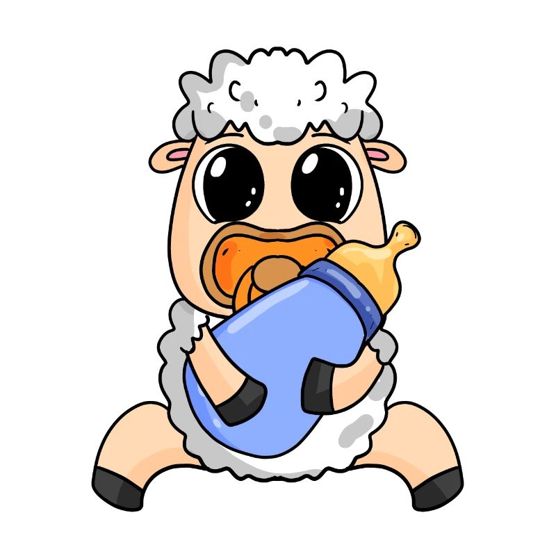 Motif de bébé mouton