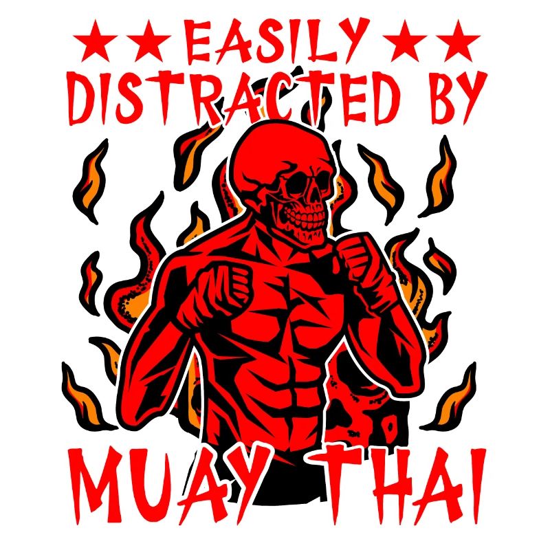 Leicht ablenken durch Muay Thai