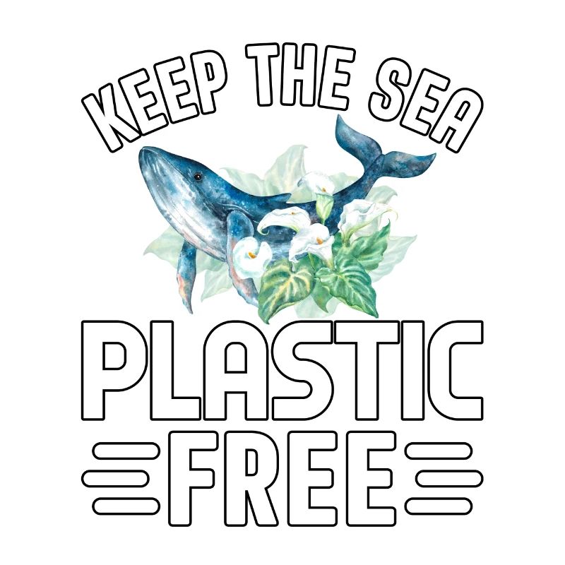 Halten Sie das Meer plastikfrei