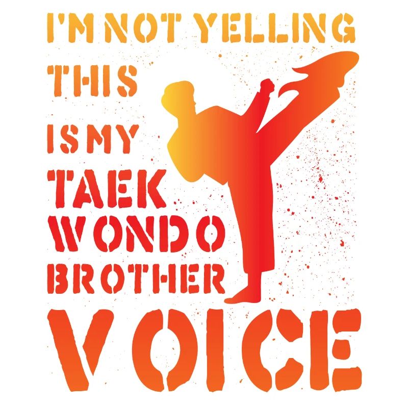 Je ne crie pas que c’est ma voix de frère de taekwondo