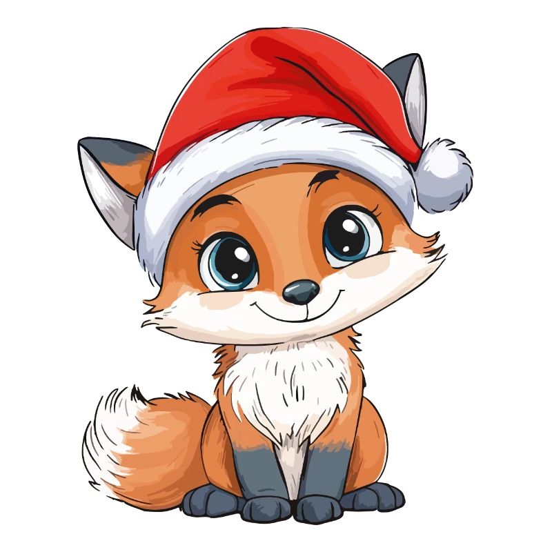 Renard Noël mignon Noël mignon Noël