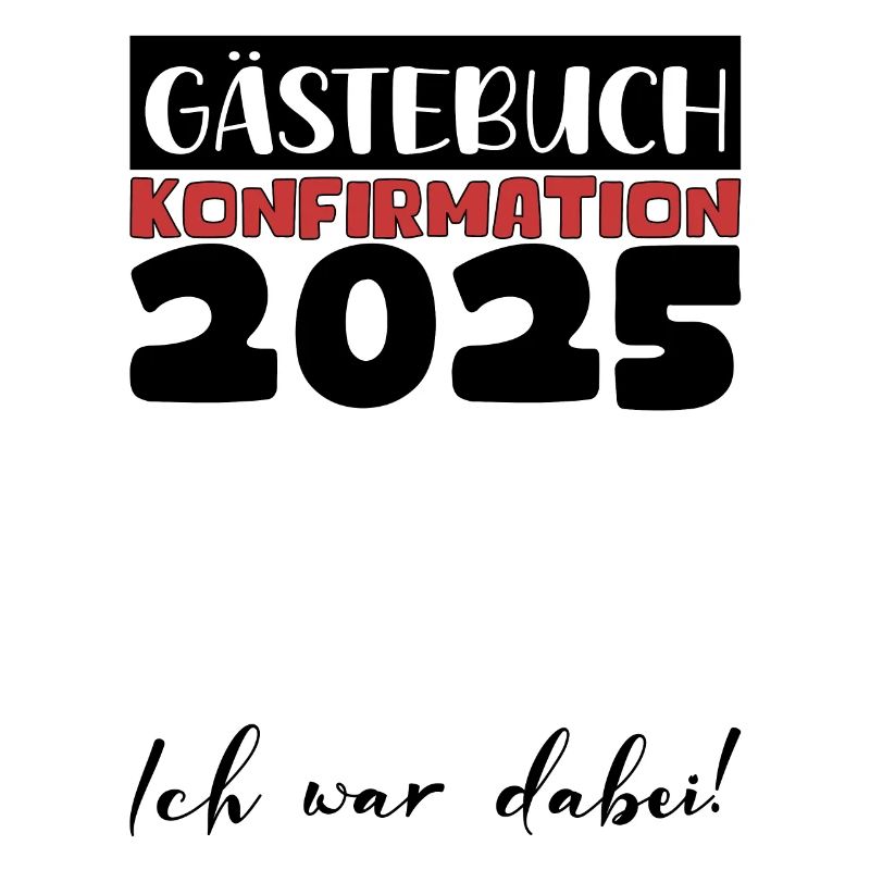 Konfirmation 2025 Gästebuch Deko Mädchen Jungen