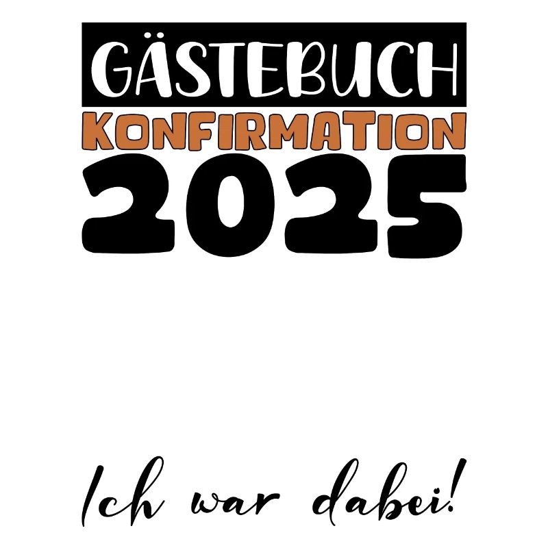 Konfirmation 2025 Gästebuch Deko Mädchen Jungen
