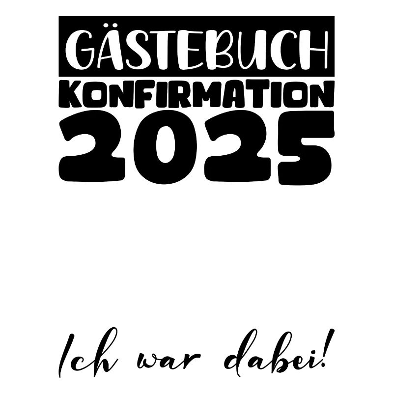 Konfirmation 2025 Gästebuch Deko Mädchen Jungen