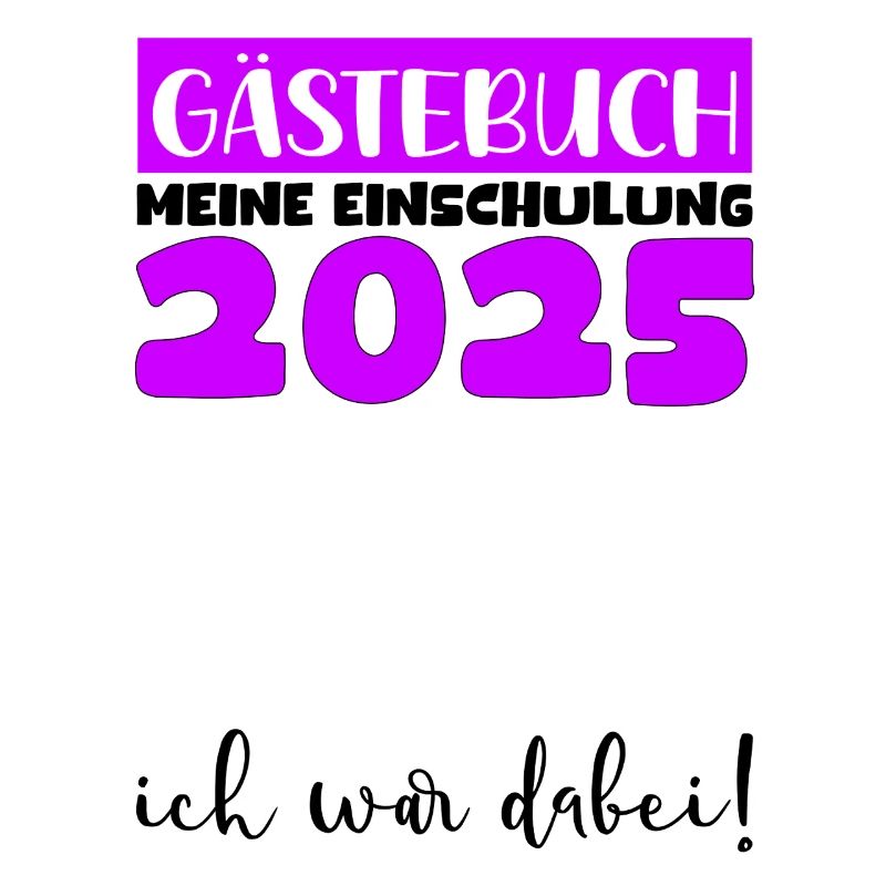 Gästebuch Einschulung 2025 Junge Mädchen Schulkind