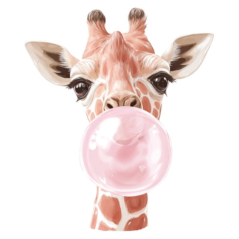 Funny Giraffe Bubble Gum