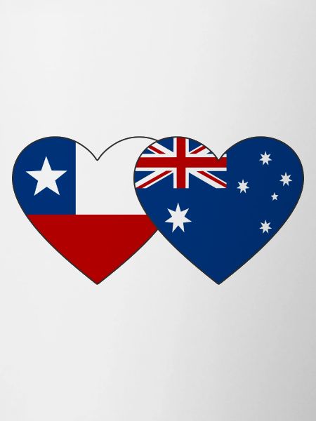 Chili Australie Flag Heart