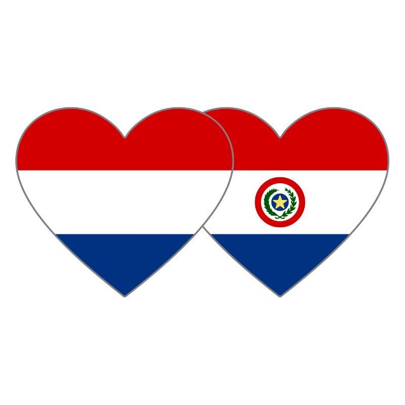 Drapeau du cœur du Paraguay