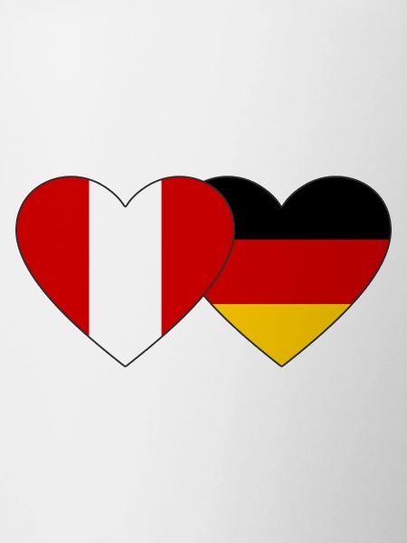 Peru Germany Heart Flag