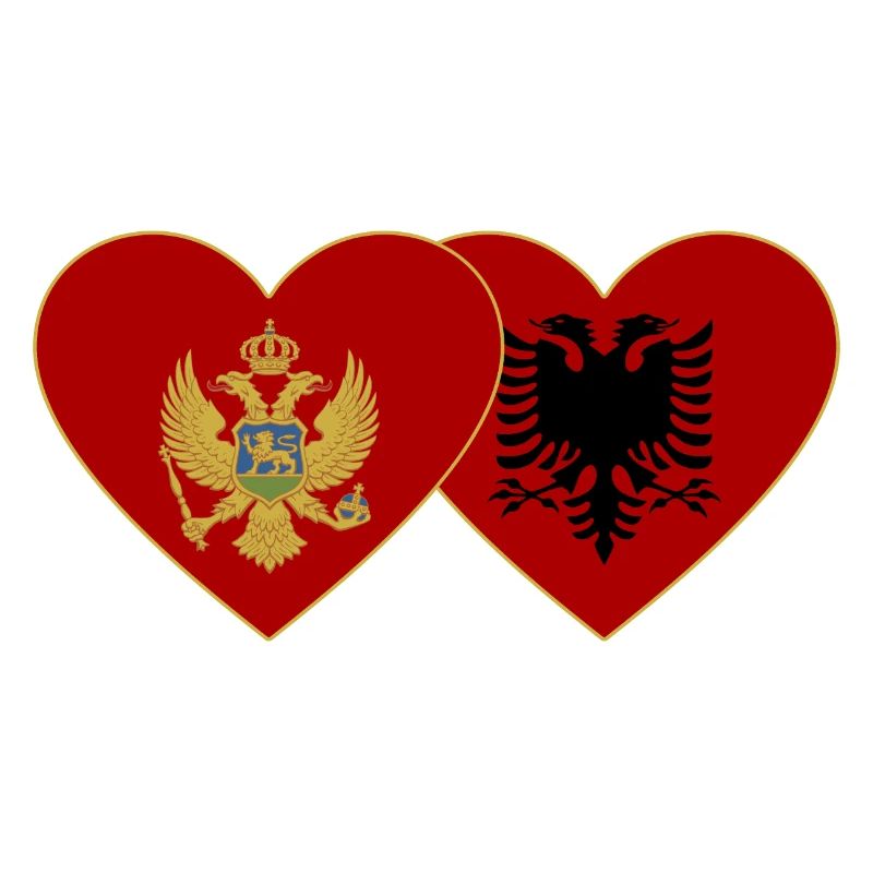Monténégro Drapeau de l’Albanie