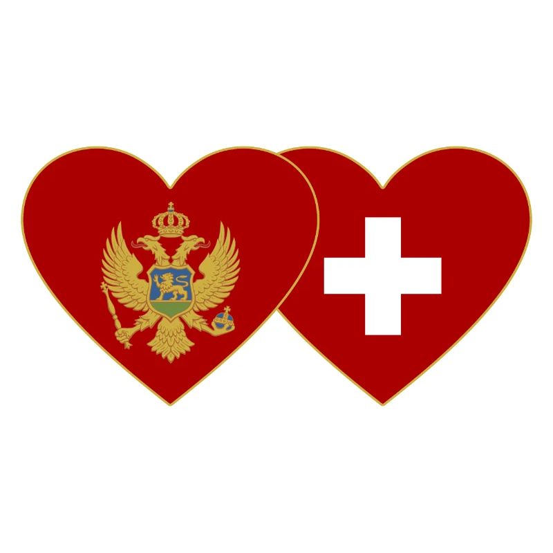 Monténégro Suisse Drapeau