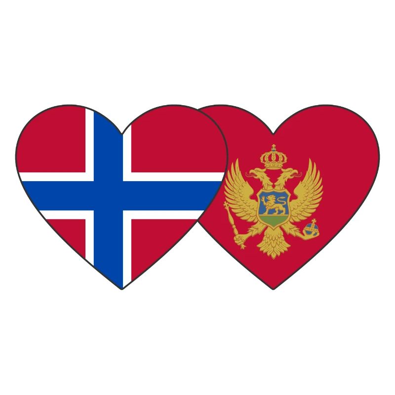 Norvège Drapeau du Monténégro