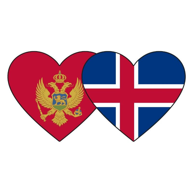 Monténégro Drapeau de l’Islande