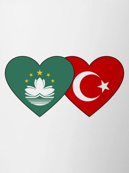 Macau Turkey Flag Heart