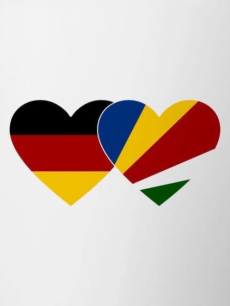 Germany Seychelles flag heart