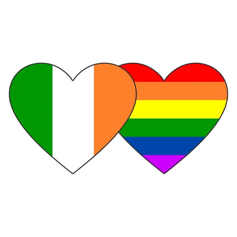 Drapeau arc-en-ciel de l’Irlande