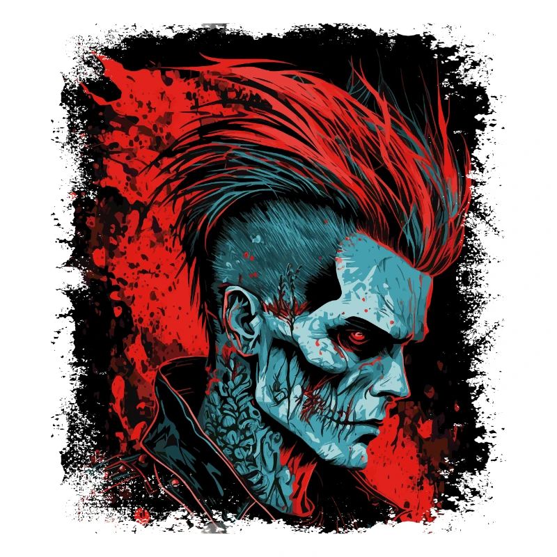 HorrorPunk Zombie Mohawk