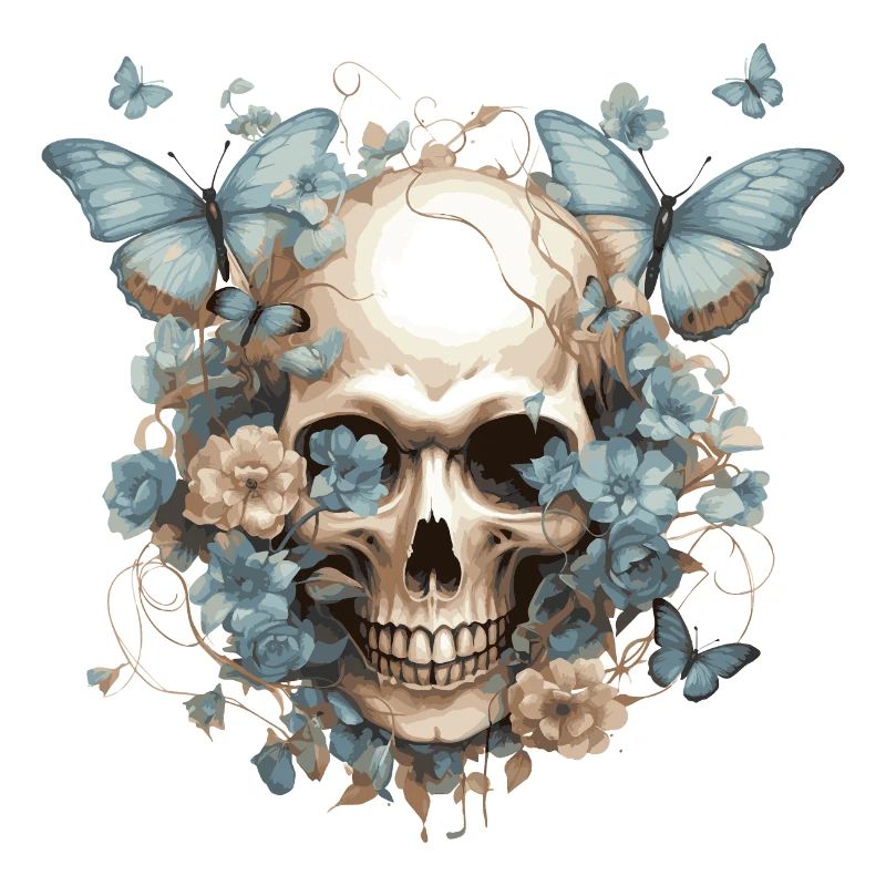 Papillons et crânes