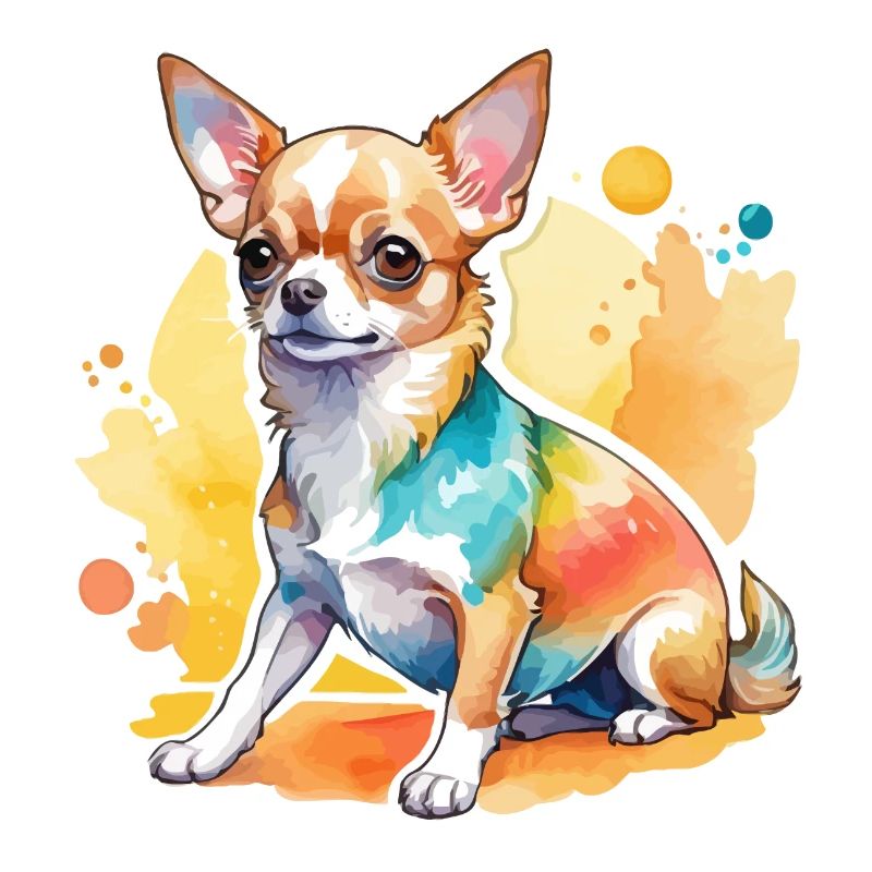 Chihuahua Aquarelles