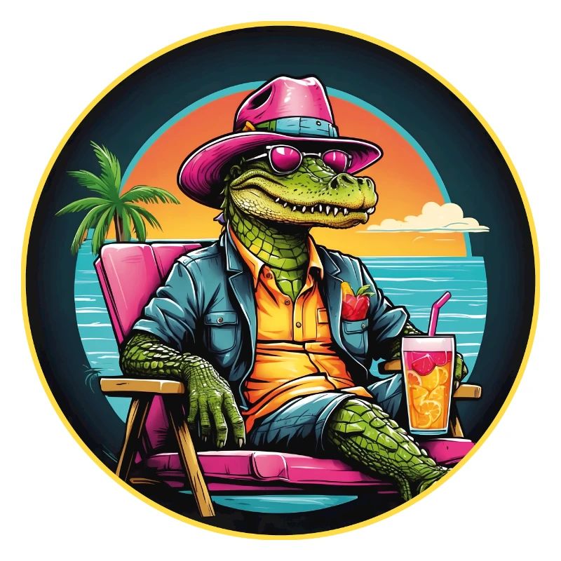 Cooler Alligator Born To Be Awesome