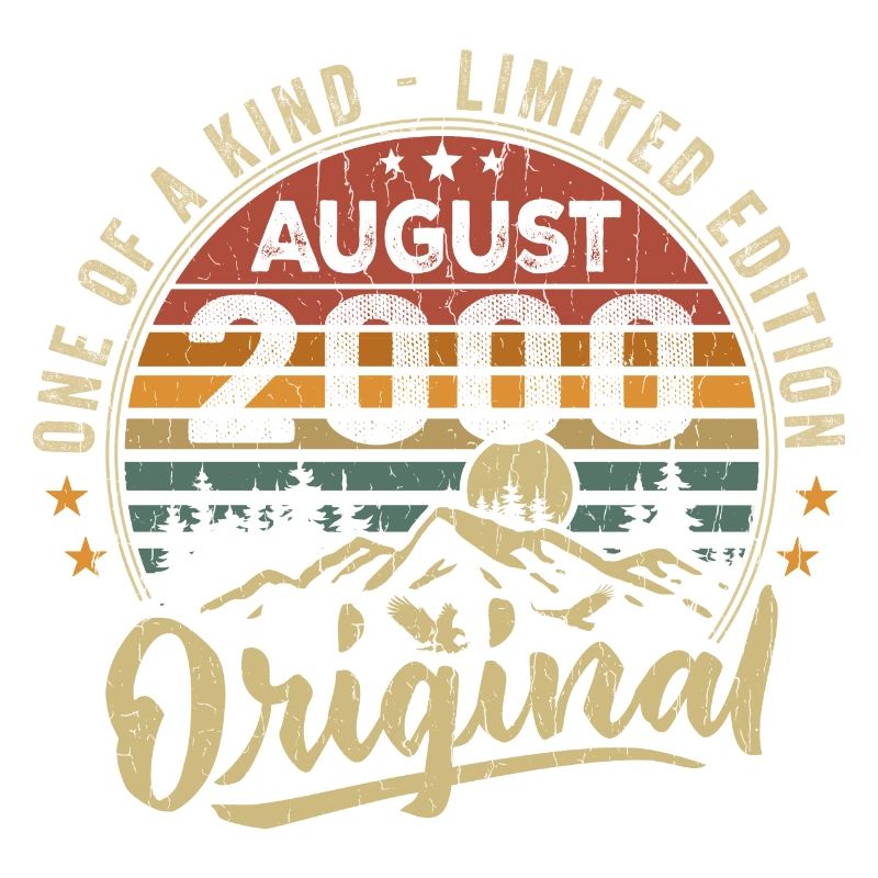 Août 2000 Cadeau Anniversaire 2000 Légendes Août