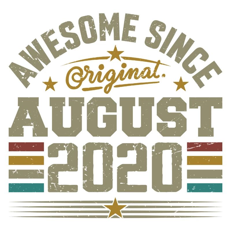 August 2020 Birthday August 2020 August 2020 Retro