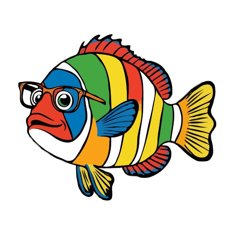 Fisch Bunte Nemo Brille Schwimmen