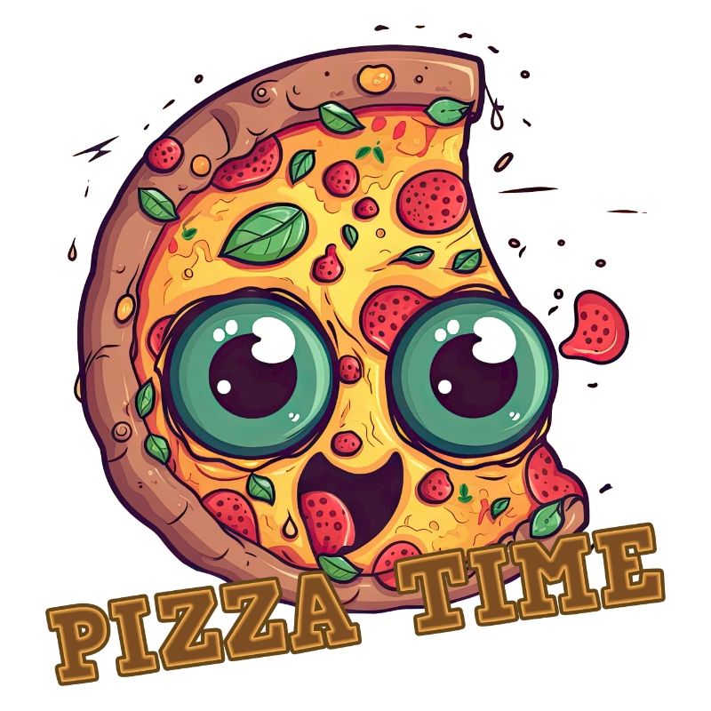 Pizza (mit Text)