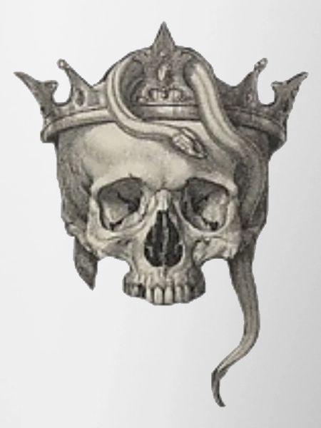 skull and snake