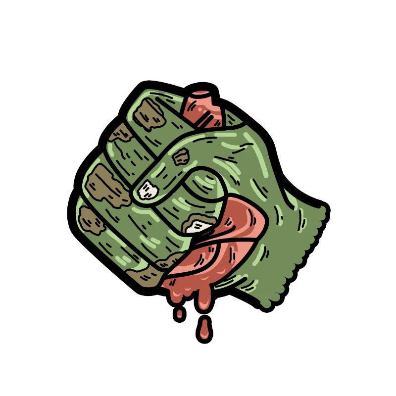 Zombie Hand Herz