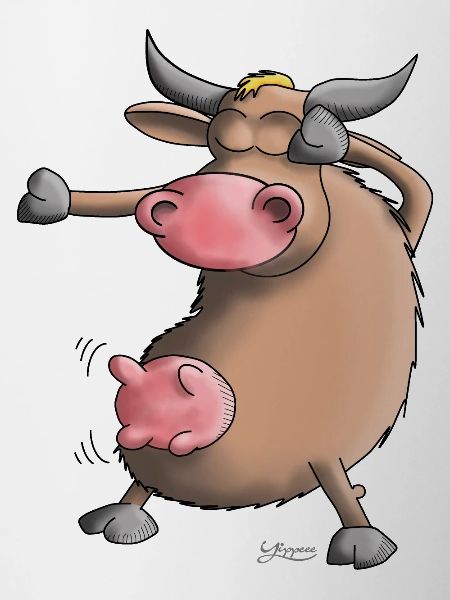 Funny Dab Dance - Cow - Dancing