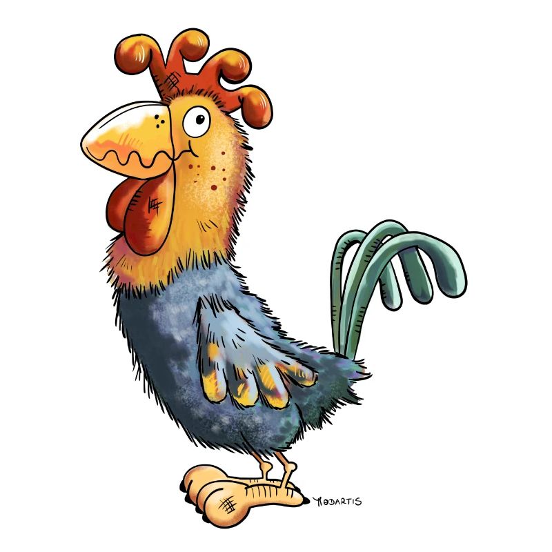 Funny Rooster