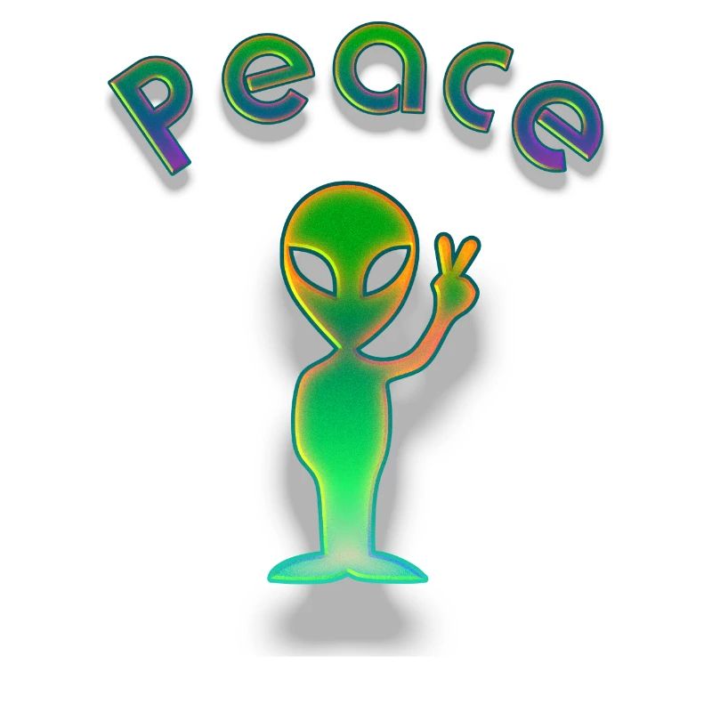 Peace alien
